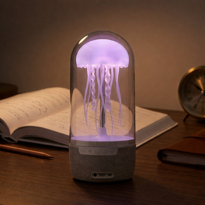 Lámpara de Medusa con Altavoz Inalámbrico Bluetooth y Luz LED
