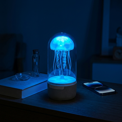 Lámpara de Medusa con Altavoz Inalámbrico Bluetooth y Luz LED